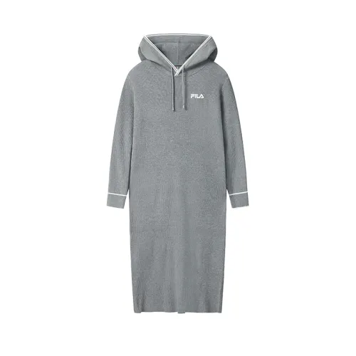 FILA Heritage Long Sleeved Dress Women's Cold Cement