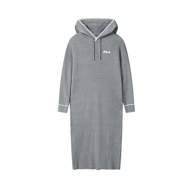 FILA Heritage Long Sleeved Dress Women's Cold Cement