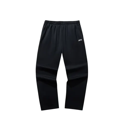 Anta Knitted Sweatpants Men's Basic Black
