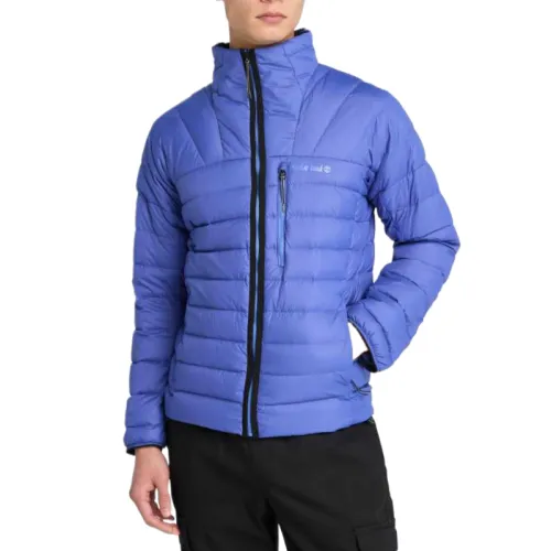 Timberland Down Jackets Men's Blue Stand Collar Moderate