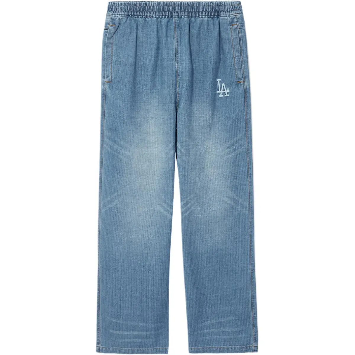 New Era Jeans Unisex Denim Blue Moderate Wide Leg Pants