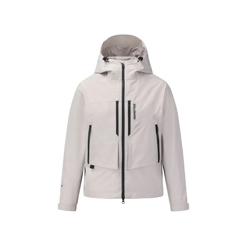 SALOMON PEAK GTX Jacket Women's Light Ethereal Brown