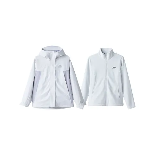 Skechers Jackets & Coats Women's Light White Gray