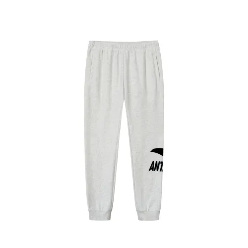 Anta Knitted Sweatpants Men's CD12 Gray Heather Gray