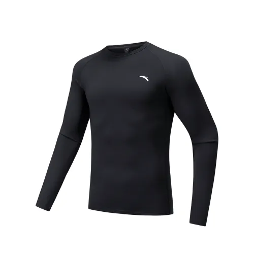ANTA T Shirts Men's Basic Black 2 Crew Neck