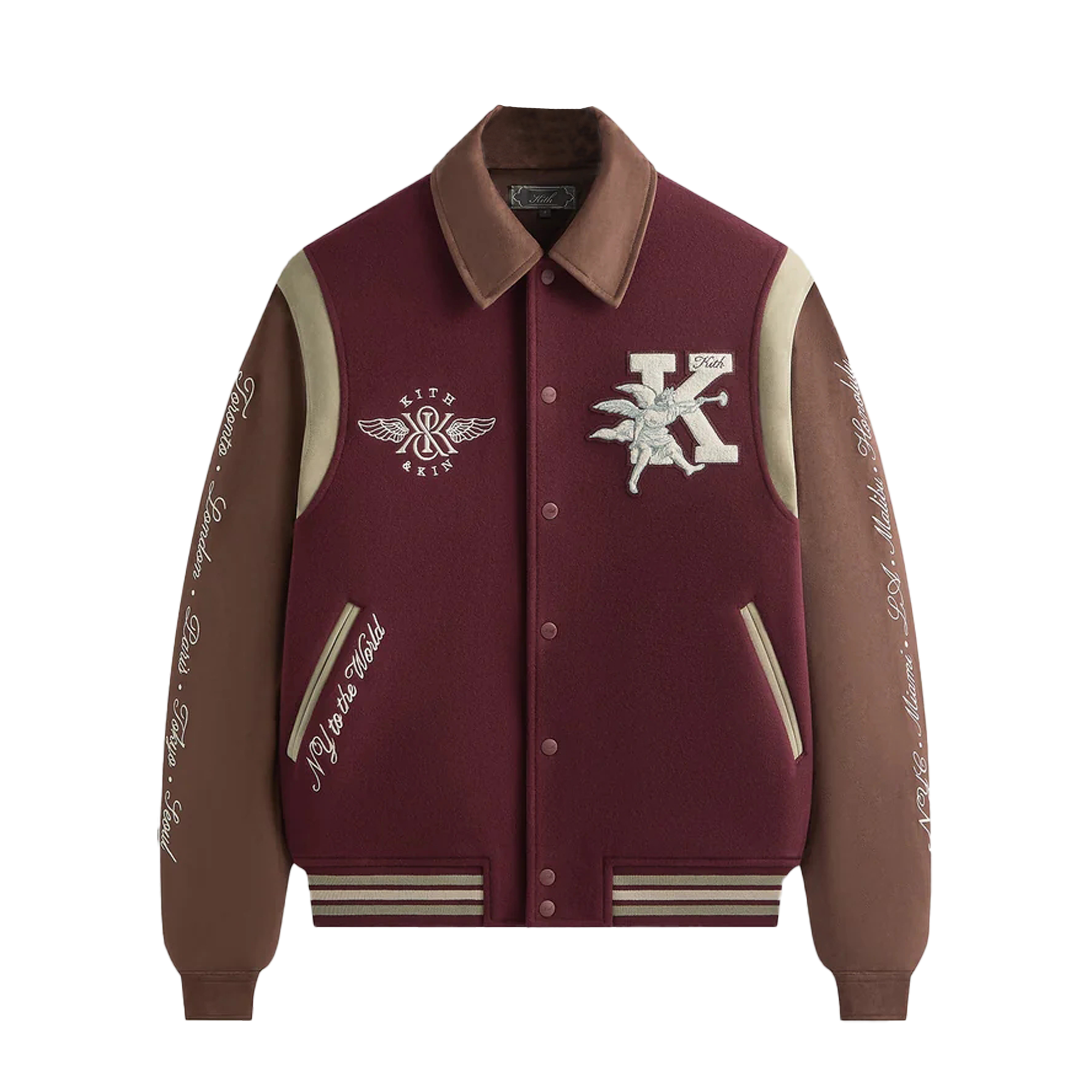 Мужская куртка KITH KITH Varsity (разноцветный) -> Мужская куртка KITH KITH Varsity (черный)