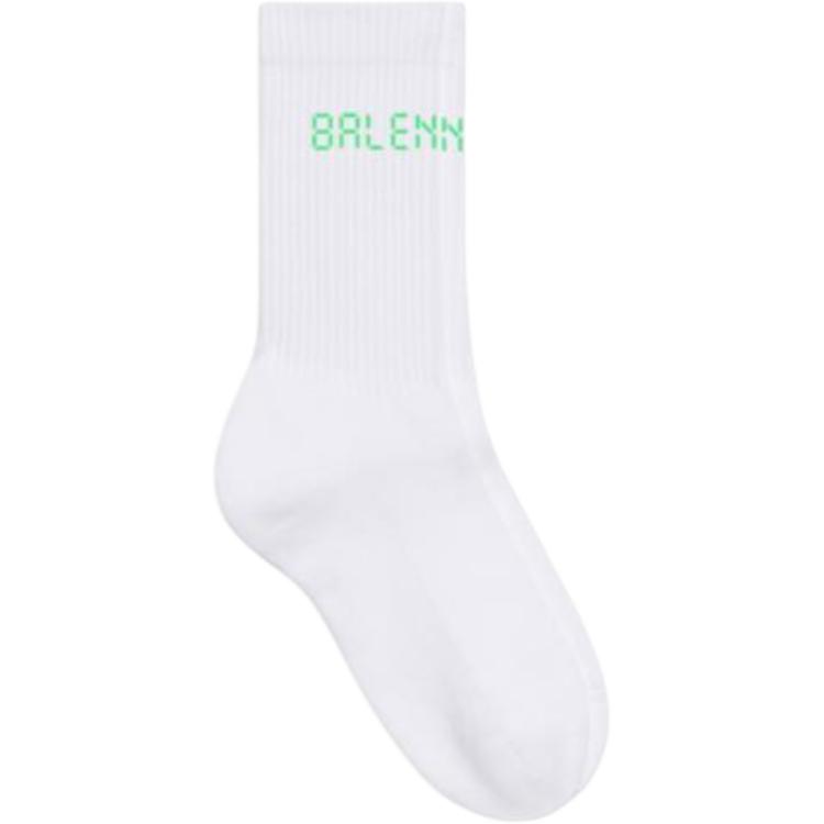 Balenciaga Crew Socks Women’s 1 Pack, White