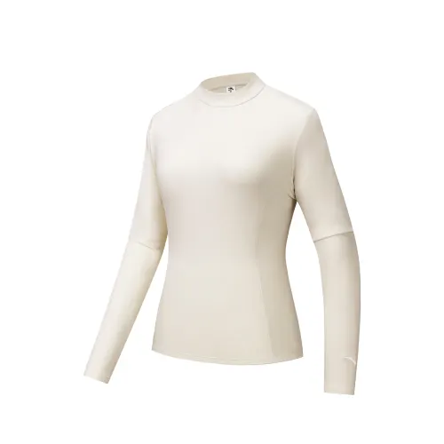 ANTA T Shirts Women's Australian Ecru 1 Stand Collar