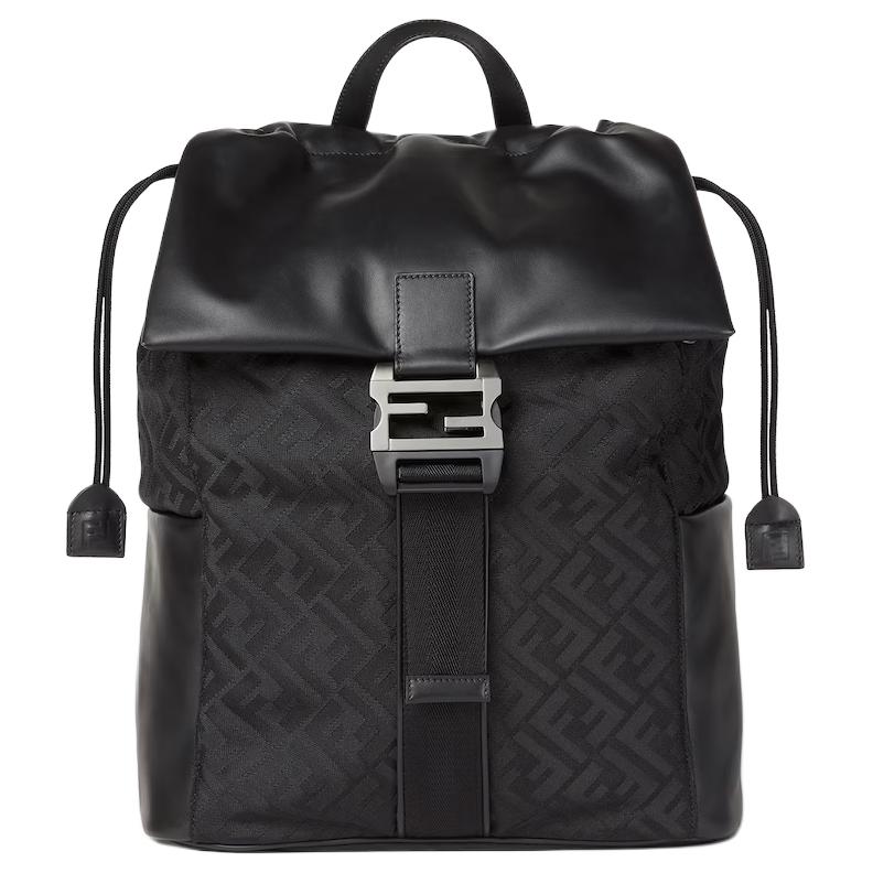 Мужской рюкзак Fendi Baguette (черный)