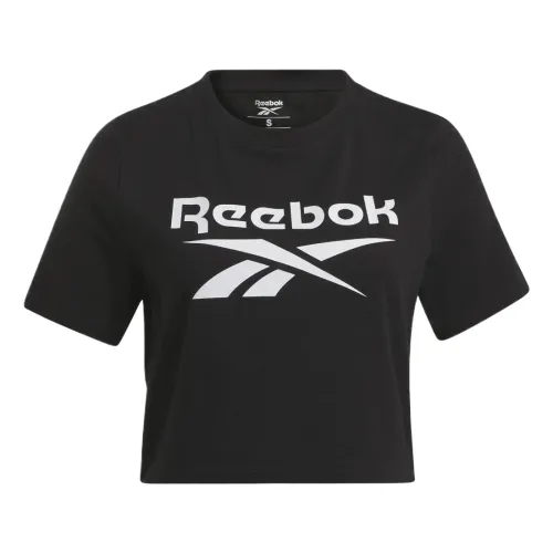 Reebok T Shirts Women's Black Crew Neck