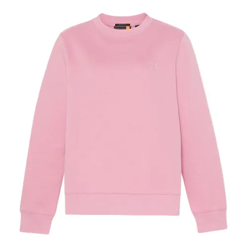 Timberland Sweatshirts Women's Pink Crew Neck Moderate Regular