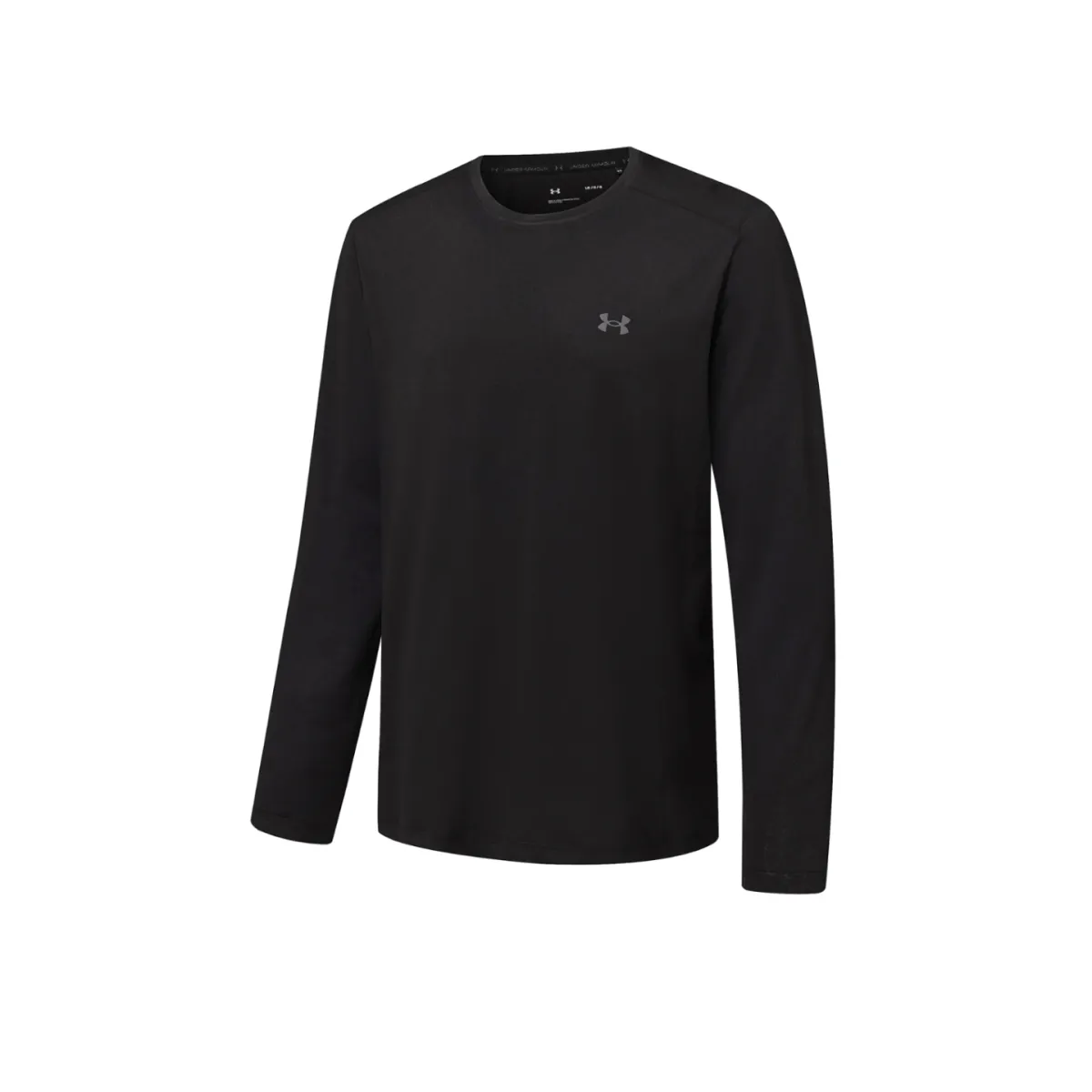 Under Armour T-Shirts Men's Twilight Black Crew Neck Moderate Straight Fit