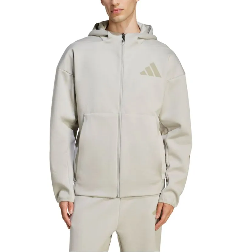 Adidas Z.N.E Jackets Men's Ecru Hooded Moderate Other