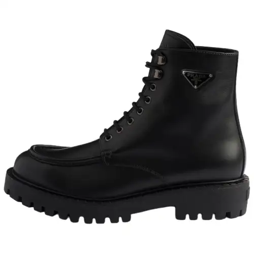 PRADA Short Combat Boots 4.4cm Men's Black