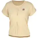 FILA Tennis Tops Women's Beige Crew Neck Moderate