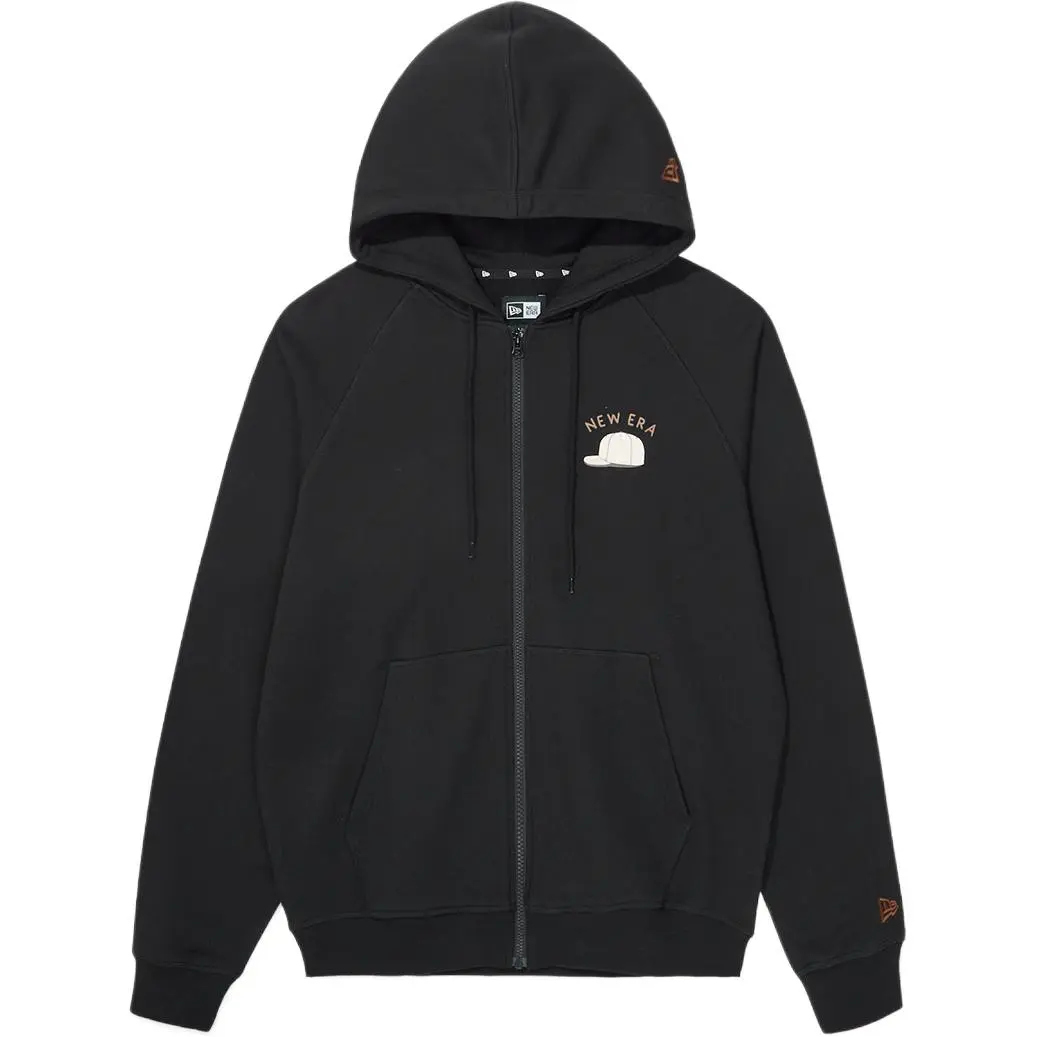 New Era Sweatshirts Unisex Black Hooded (Detachable) Moderate