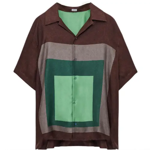 Loewe Anagram Embroidered Short Sleeved Shirt