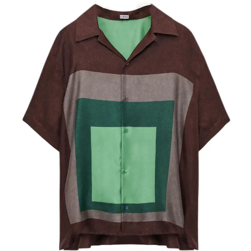 Loewe Anagram Embroidered Short Sleeved Shirt