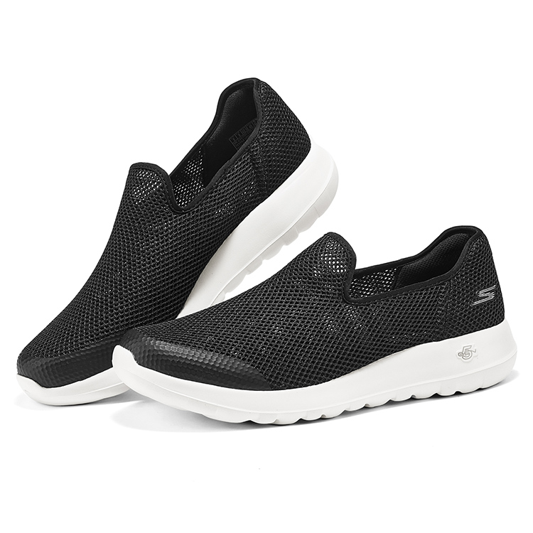 Skechers GO WALK Max Slip on Low top Casual Shoes Men’s Black White