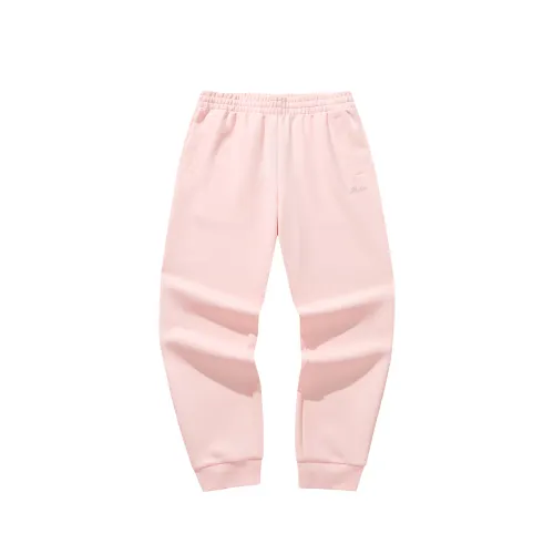 Anta Knitted Sweatpants Women's Apricot Blossom Pink