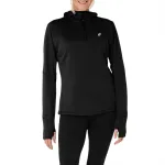 ASICS ROAD Sweatshirts Women's Black Hooded Moderate