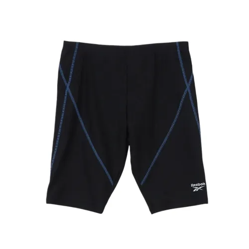 Reebok Swimming Shorts Men's Black Moderate Square Leg Swim Trunks