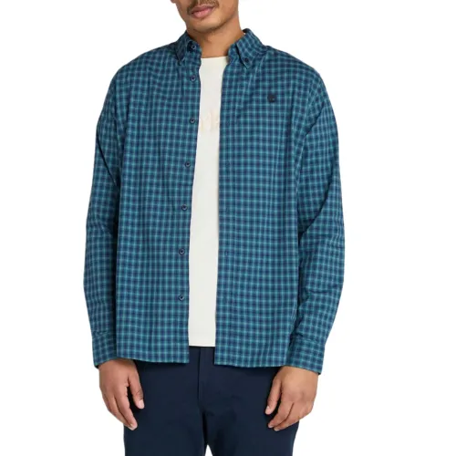 Timberland Shirts Men's Blue Lapel Moderate