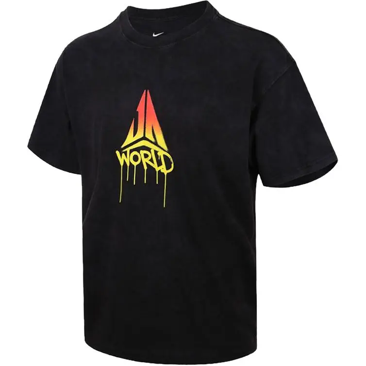 Nike T-Shirts Men's Black Crew Neck Moderate