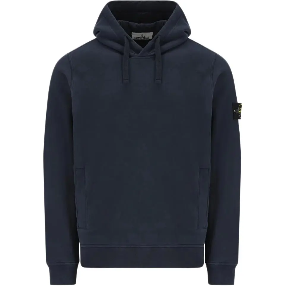 Stone Island logo-badge hoodie