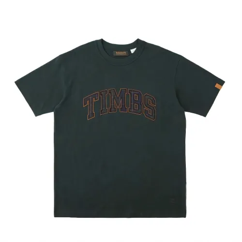 Timberland T Shirts Unisex Green Crew Neck Moderate