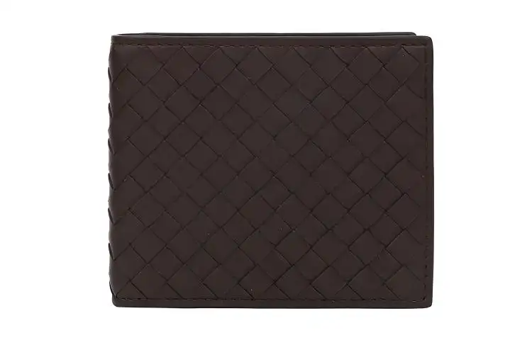 Bottega Veneta Bottega Veneta Luggage Collection Sheepskin Wallet Mini Unisex Dark Brown