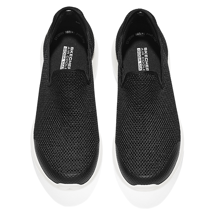 Skechers GO WALK Max Slip on Low top Casual Shoes Men’s Black White