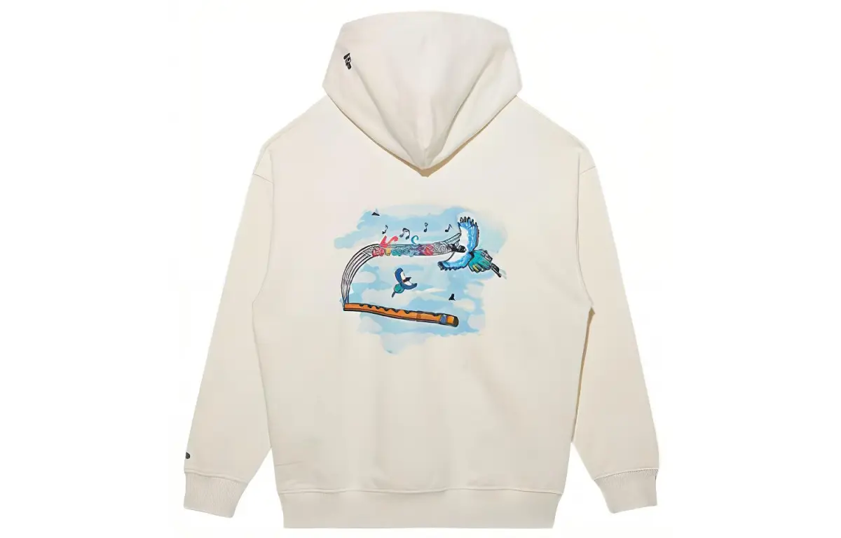New Era Sweatshirts Unisex Ecru Hooded Moderate Regular