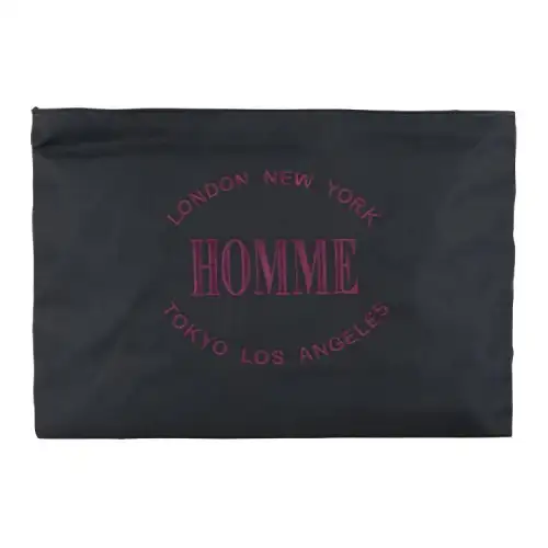 Balenciaga Nylon Clutch Large Men's Black
