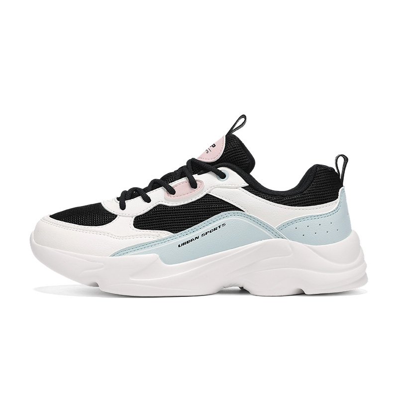XTEP Cushioning, Wear Resistant Low top Casual Running Shoes Women’s Black Sail White Snow Mist Green