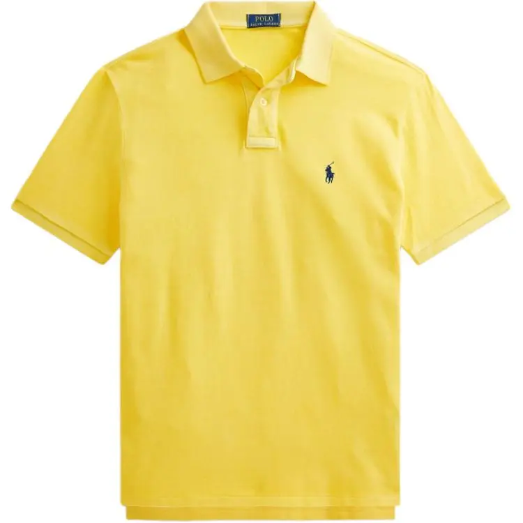 Polo Ralph Lauren SS25 Polo Shirt Custom Slim Fit Men's Yellow
