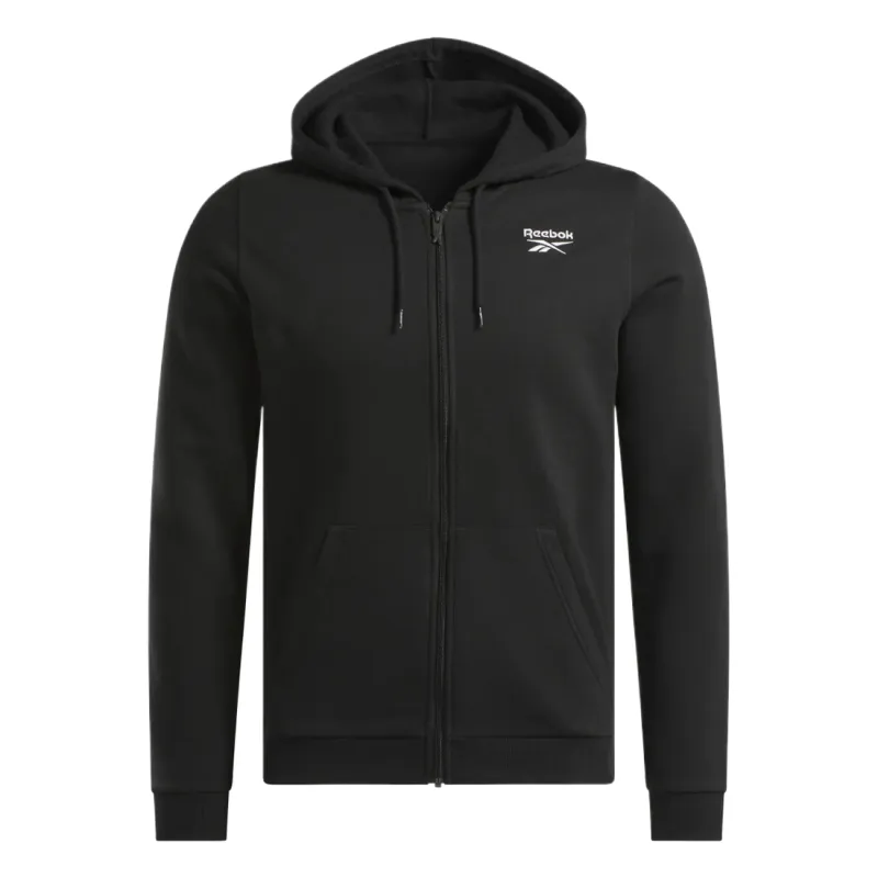 Reebok Sweatshirts Men's Black Hooded Moderate