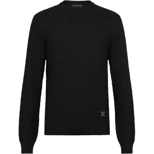 Lv 1AGTCD Damier Signature Crewneck
