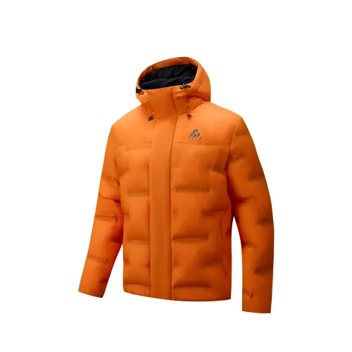 ANTA Down Jackets Men's Amber Orange 9 Hooded Moderate