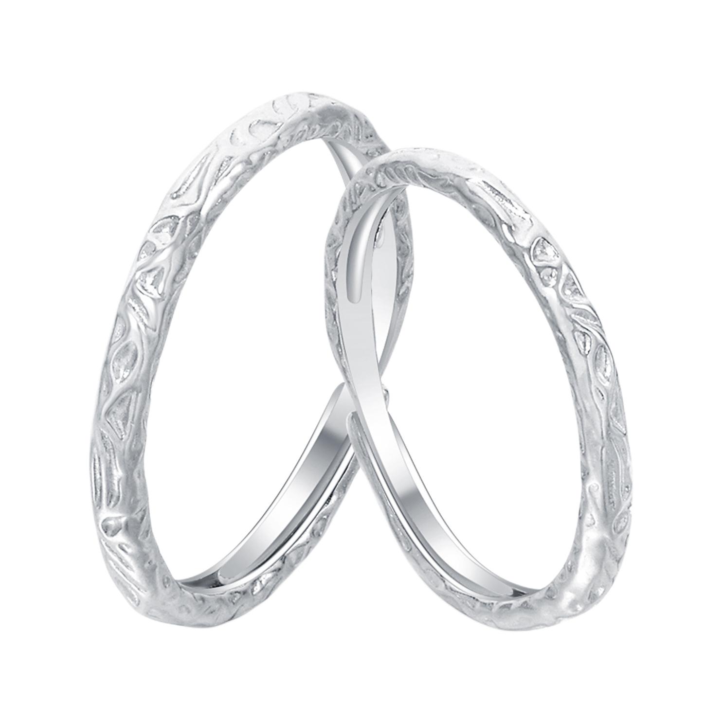Sophisticated silver bracelet for friend, fashionable universal adjustable ring for men and women, light luxury style, high-quality style, simple and elegant design, silver 999 sample, for beloved
