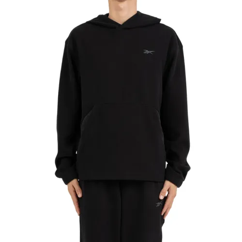 Reebok Sweatshirts Men's Black Hooded Moderate Regular