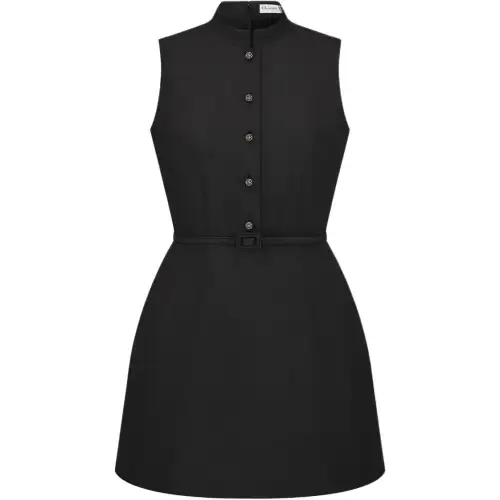 DIOR Sleeveless Dresses Women's Black Moderate Short