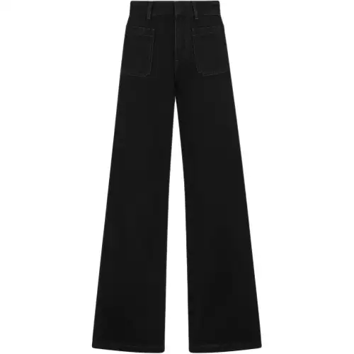 DIOR Jeans Women's Black Moderate Flared Pants