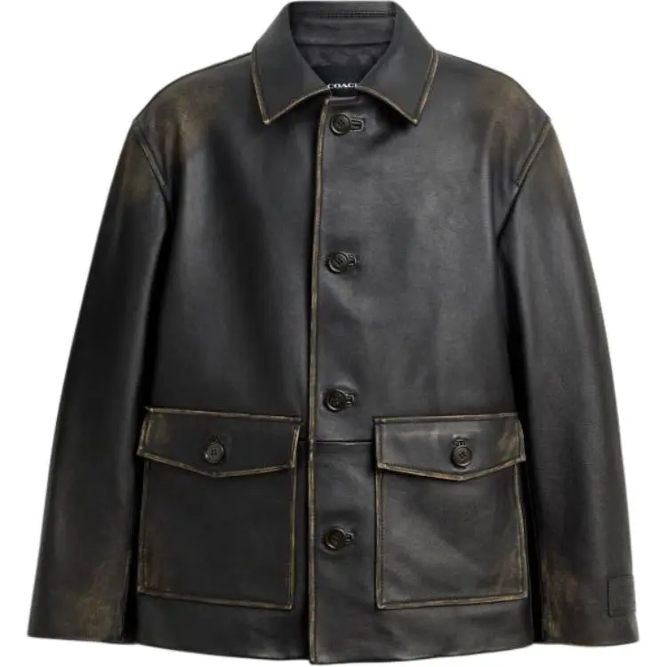 COACH FW25 Leather Jacket Men's