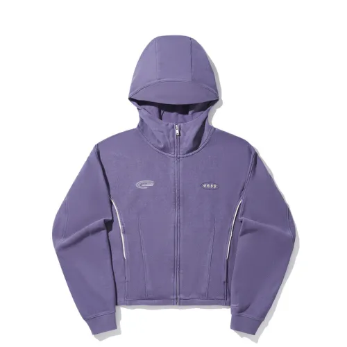 Li Ning Hoodie Women's Dusty Blue Purple