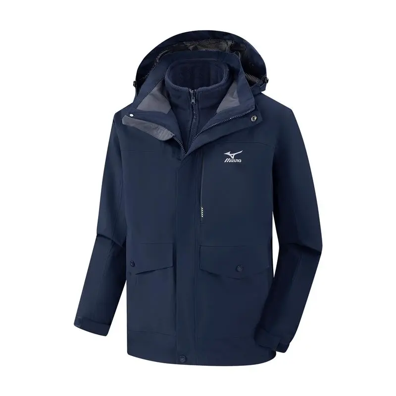 Mizuno Waterproof, Windproof, Breathable, Abrasion Resistant, Cold Resistant Windbreaker Jacket Unisex