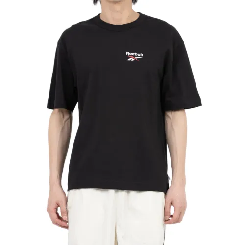Reebok T Shirts Men's Black Crew Neck