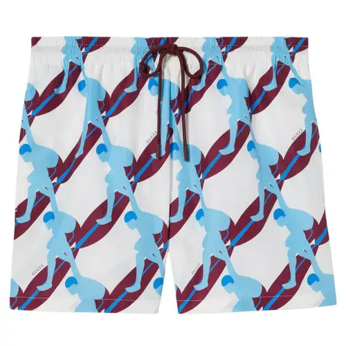 GUCCI Graphic Printed Swim Shorts