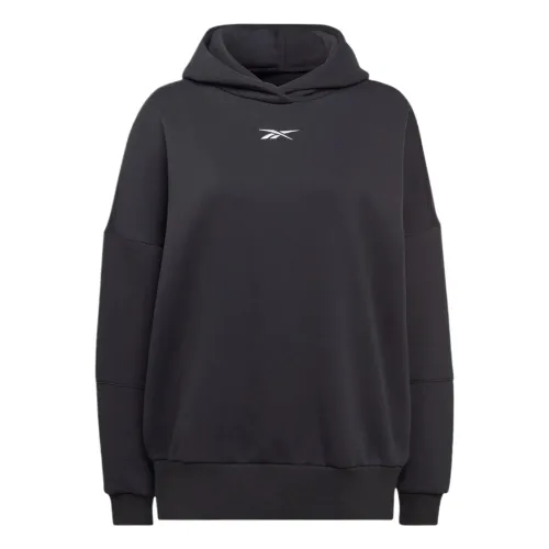Reebok Sweatshirts Women's Black Hooded Moderate