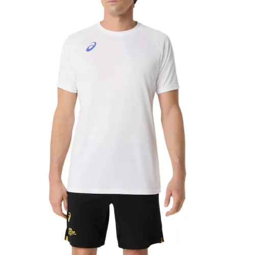 ASICS T Shirts Unisex White Crew Neck
